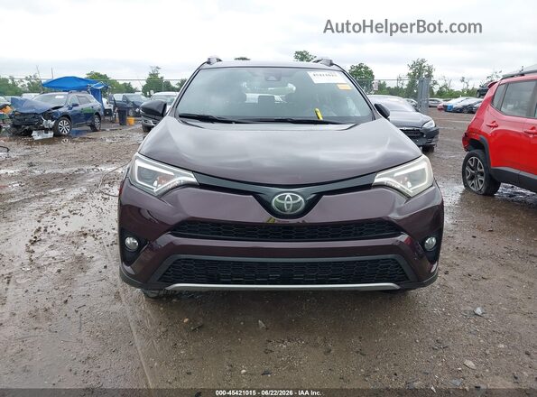 2T3JFREV8HW584330 2017 TOYOTA RAV4 Maroon უკანა სალონის ხედი