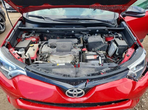 2T3JFREVXGW481375 2016 TOYOTA RAV4 Red Engine compartment view