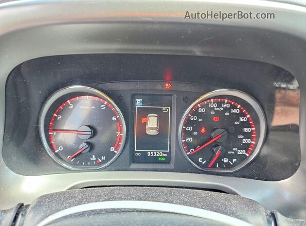 2T3JFREVXGW481375 2016 TOYOTA RAV4 Red Instrument cluster view
