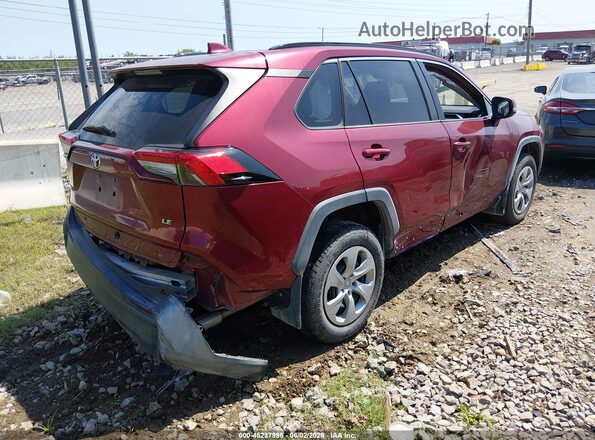 2T3K1RFV2LW070614 2020 TOYOTA RAV4 Maroon Tył prawy
