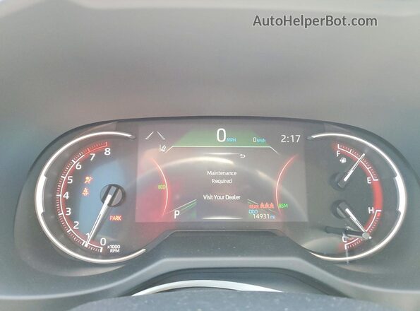 2T3K1RFV3RC277989 2024 TOYOTA RAV4 Silver Вид щитка приладів