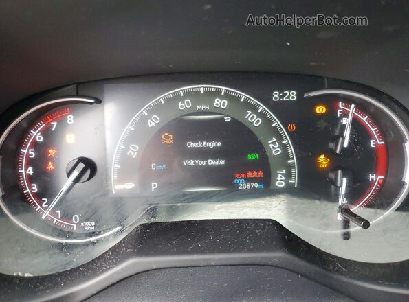 2T3K1RFV6SC325328 2025 TOYOTA RAV4 White Սարքավորումների վահանակի տեսք