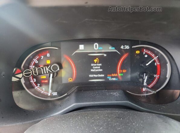 2T3K1RFV9SC332077 2025 TOYOTA RAV4 Gray Вид щитка приладів