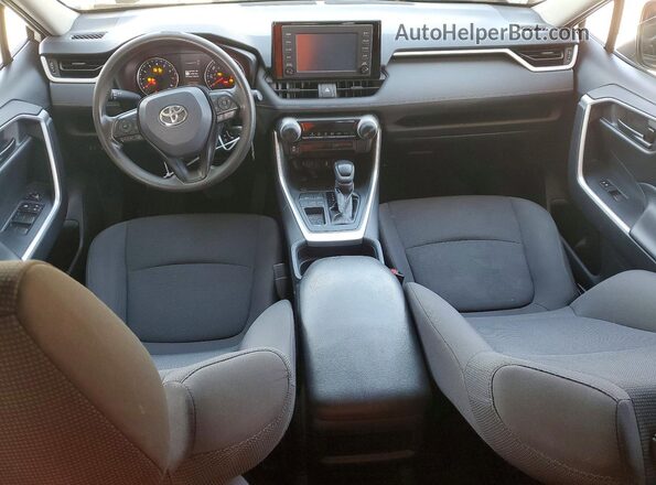 2T3K1RFVXKC013464 2019 TOYOTA RAV4 White Dashboard view