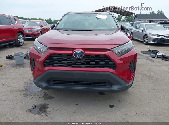 2T3LWRFV4NW138064 2022 TOYOTA RAV4 HYBRID Red Вид щитка приладів