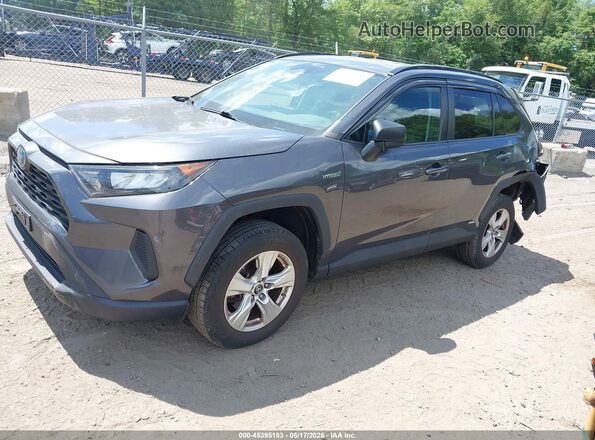 2T3LWRFV8KW039811 2019 TOYOTA RAV4 HYBRID Gray Առջևի ձախ երեք քառորդ տեսարան