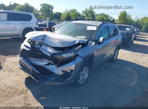2T3MWRFV1KW019162 2019 TOYOTA RAV4 HYBRID Gray Vista tres cuartos delantera izquierda