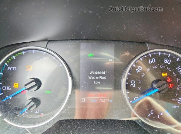 2T3MWRFV1LW065110 2020 TOYOTA RAV4 Red Սարքավորումների վահանակի տեսք