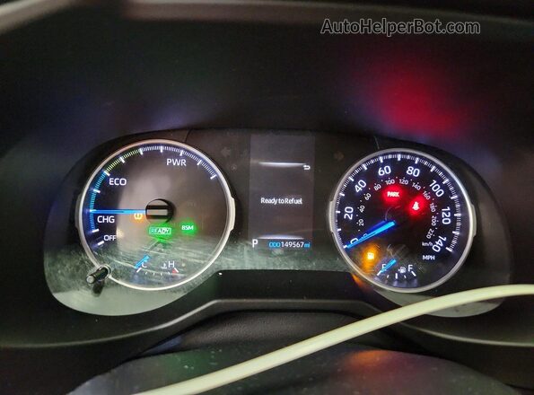 2T3MWRFV3KW039588 2019 TOYOTA RAV4 Red Սարքավորումների վահանակի տեսք