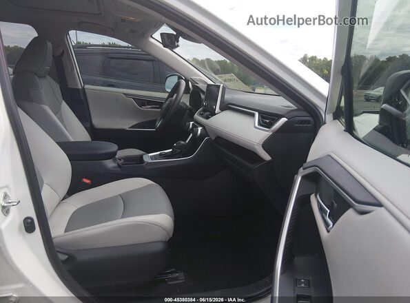 2T3N1RFV0KC013602 2019 TOYOTA RAV4 White Widok wnętrza z przodu