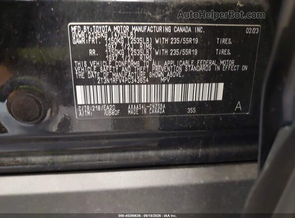 2T3N1RFV4PC343654 2023 TOYOTA RAV4 Black Widok komory silnika