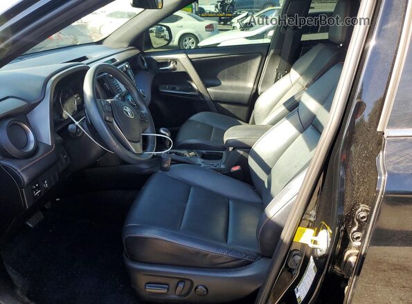 2T3NFREV2GW252240 2016 TOYOTA RAV4 Black Front interior view