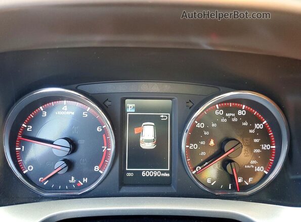 2T3NFREV2GW252240 2016 TOYOTA RAV4 Black Instrument cluster view