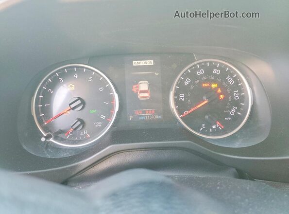 2T3P1RFV0KW039558 2019 TOYOTA RAV4 Gray Instrument cluster view