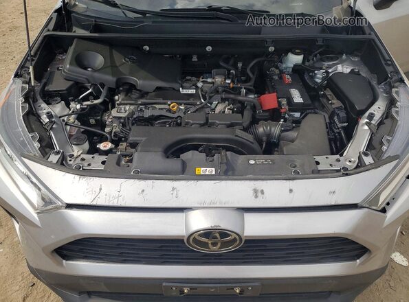2T3P1RFV0MC244348 2021 TOYOTA RAV4 Silver Engine compartment view