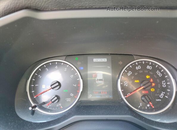 2T3P1RFV1MC195029 2021 TOYOTA RAV4 Серый Вид щитка приборов