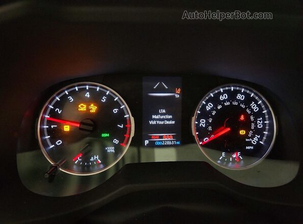 2T3P1RFV1MC224061 2021 TOYOTA RAV4 Серебряный Вид щитка приборов