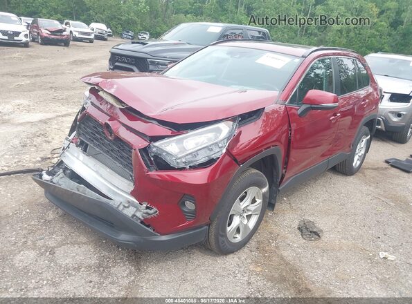 2T3P1RFV1MW155046 2021 TOYOTA RAV4 Maroon Przód lewy
