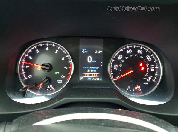 2T3P1RFV1NC317860 2022 TOYOTA RAV4 Gray Vista del cuadro de instrumentos