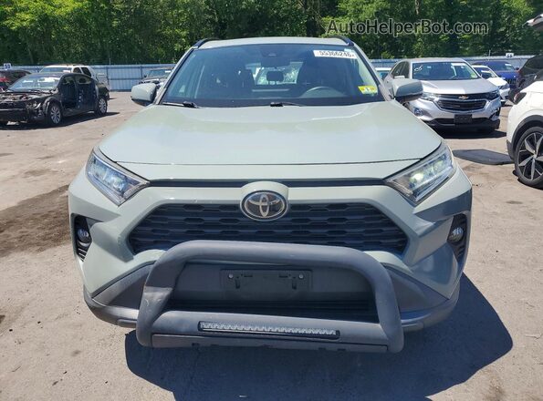 2T3P1RFV2KC006529 2019 TOYOTA RAV4 Green Front view