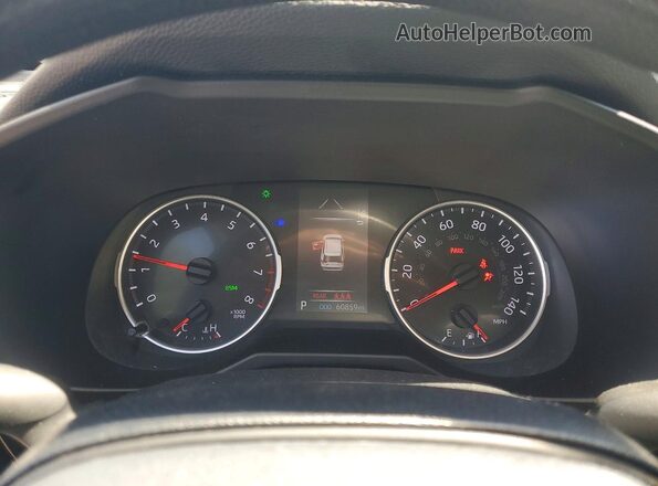 2T3P1RFV2KC006529 2019 TOYOTA RAV4 Green Instrument cluster view