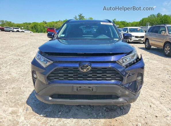 2T3P1RFV2KC045685 2019 TOYOTA RAV4 Blue წინა ხედი