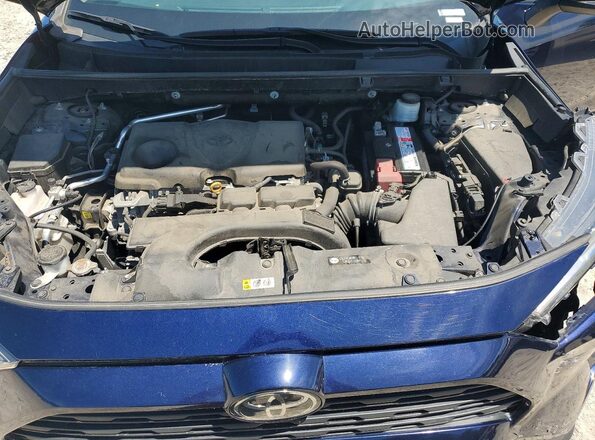 2T3P1RFV2KC045685 2019 TOYOTA RAV4 Blue ძრავის განყოფილების ხედი