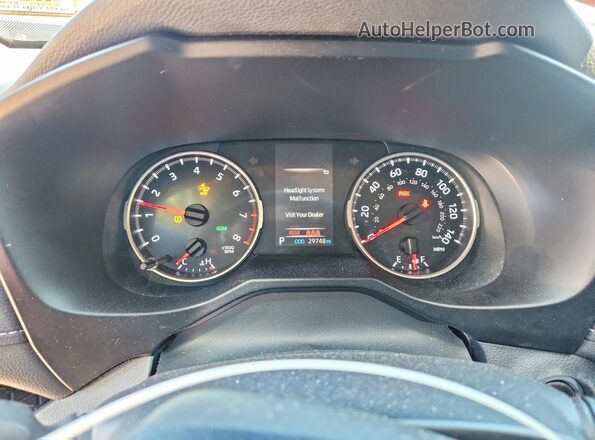 2T3P1RFV2LC073018 2020 TOYOTA RAV4 Blue Вид щитка приладів