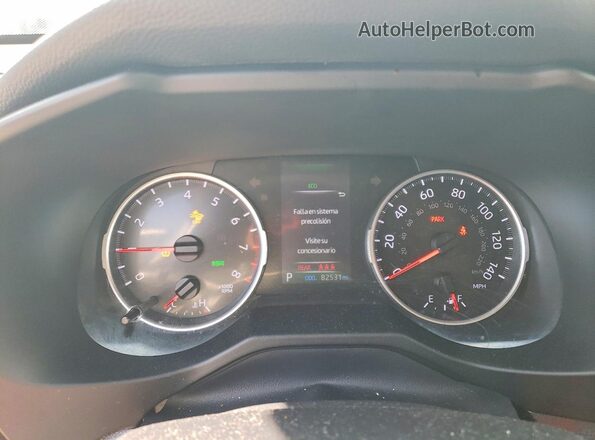 2T3P1RFV2LC118555 2020 TOYOTA RAV4 White Vista del cuadro de instrumentos
