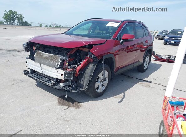 2T3P1RFV2MW223922 2021 TOYOTA RAV4 Red წინა მარცხენა ხედი სამი მეოთხედიდან