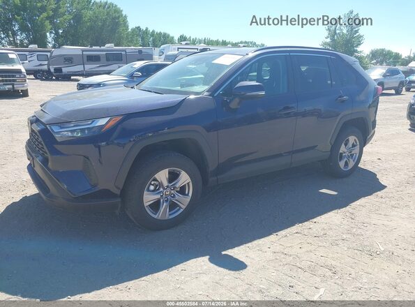 2T3P1RFV2SW543030 2025 TOYOTA RAV4 Dark Blue Առջևի ձախ երեք քառորդ տեսարան