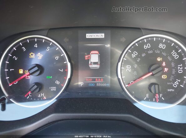 2T3P1RFV3KC025087 2019 TOYOTA RAV4 White Հետևի նստատեղերի տեսք