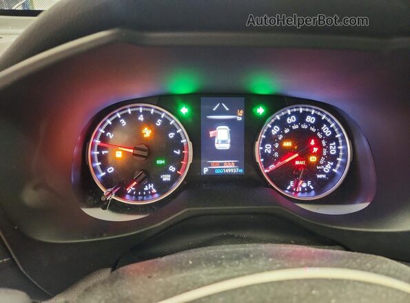 2T3P1RFV3MW231575 2021 TOYOTA RAV4 Черный Вид щитка приборов