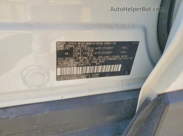 2T3P1RFV4KW012718 2019 TOYOTA RAV4 White 
