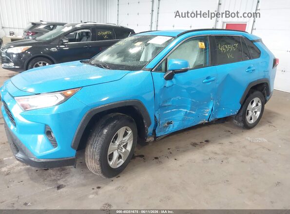 2T3P1RFV4MW155221 2021 TOYOTA RAV4 Blue Front view
