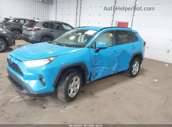 2T3P1RFV4MW155221 2021 TOYOTA RAV4 Blue Front left