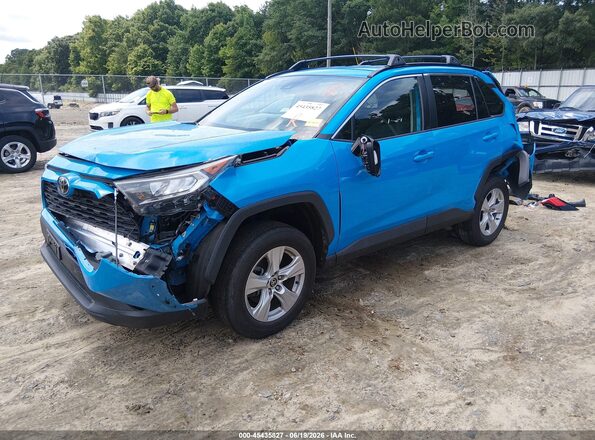 2T3P1RFV4MW203347 2021 TOYOTA RAV4 Синий Передняя левая четверть