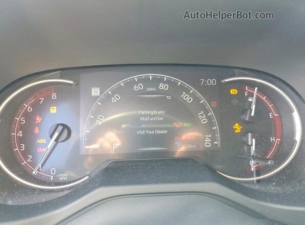 2T3P1RFV4PC362438 2023 TOYOTA RAV4 Gray ხელსაწყოთა პანელის ხედი