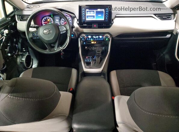 2T3P1RFV5KC060214 2019 TOYOTA RAV4 Gray Առջևի վահանակի տեսք