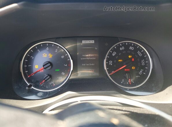 2T3P1RFV7LW133230 2020 TOYOTA RAV4 White ხელსაწყოთა პანელის ხედი