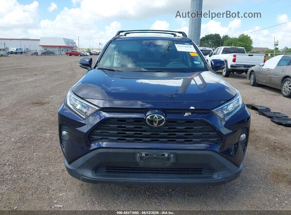 2T3P1RFV7MW234012 2021 TOYOTA RAV4 Blue Вид щитка приладів