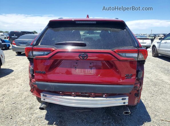2T3P1RFV7NW255539 2022 TOYOTA RAV4 Maroon Rear view