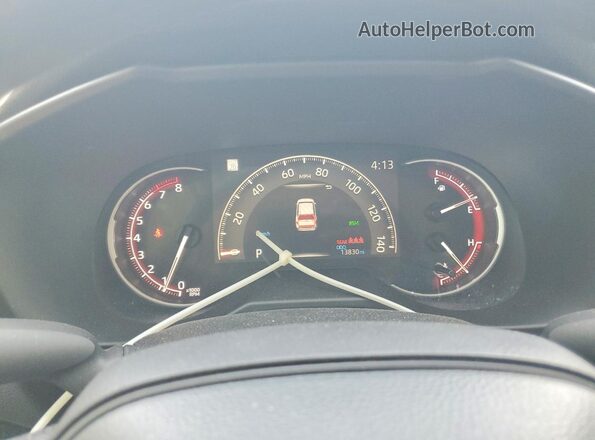 2T3P1RFV7RW484888 2024 TOYOTA RAV4 White Instrument cluster view