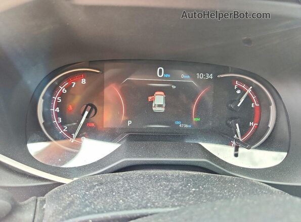 2T3P1RFV7SW623343 2025 TOYOTA RAV4 Red Вид щитка приладів