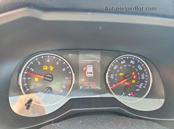 2T3P1RFV8LC081947 2020 TOYOTA RAV4 Красный Вид щитка приборов