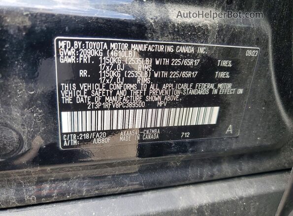 2T3P1RFV8PC389500 2023 TOYOTA RAV4 Black 