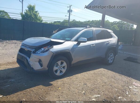 2T3P1RFVXKW063737 2019 TOYOTA RAV4 Серебряный Передняя левая четверть