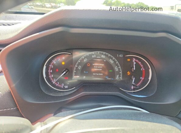 2T3P1RFVXRW409991 2024 TOYOTA RAV4 Blue Instrument cluster view