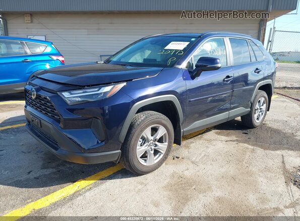 2T3P1RFVXSW563350 2025 TOYOTA RAV4 Dark Blue წინა მარცხენა ხედი სამი მეოთხედიდან