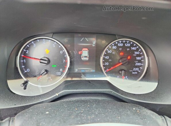 2T3R1RFV8MC145849 2021 TOYOTA RAV4 Black Вид щитка приладів